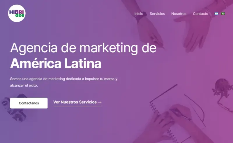 Hibridos - Sitio web de Agencia de Marketing Digital